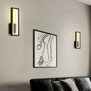 Freyza - Modern Linear LED Wall Sconce – Minimalist Iron & Acrylic Rectangular Wall Light