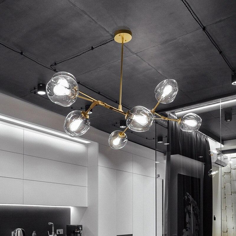 Freyza | Kirae Nordische moderne Glas-Pendelleuchte – moderne Küche und Esszimmer