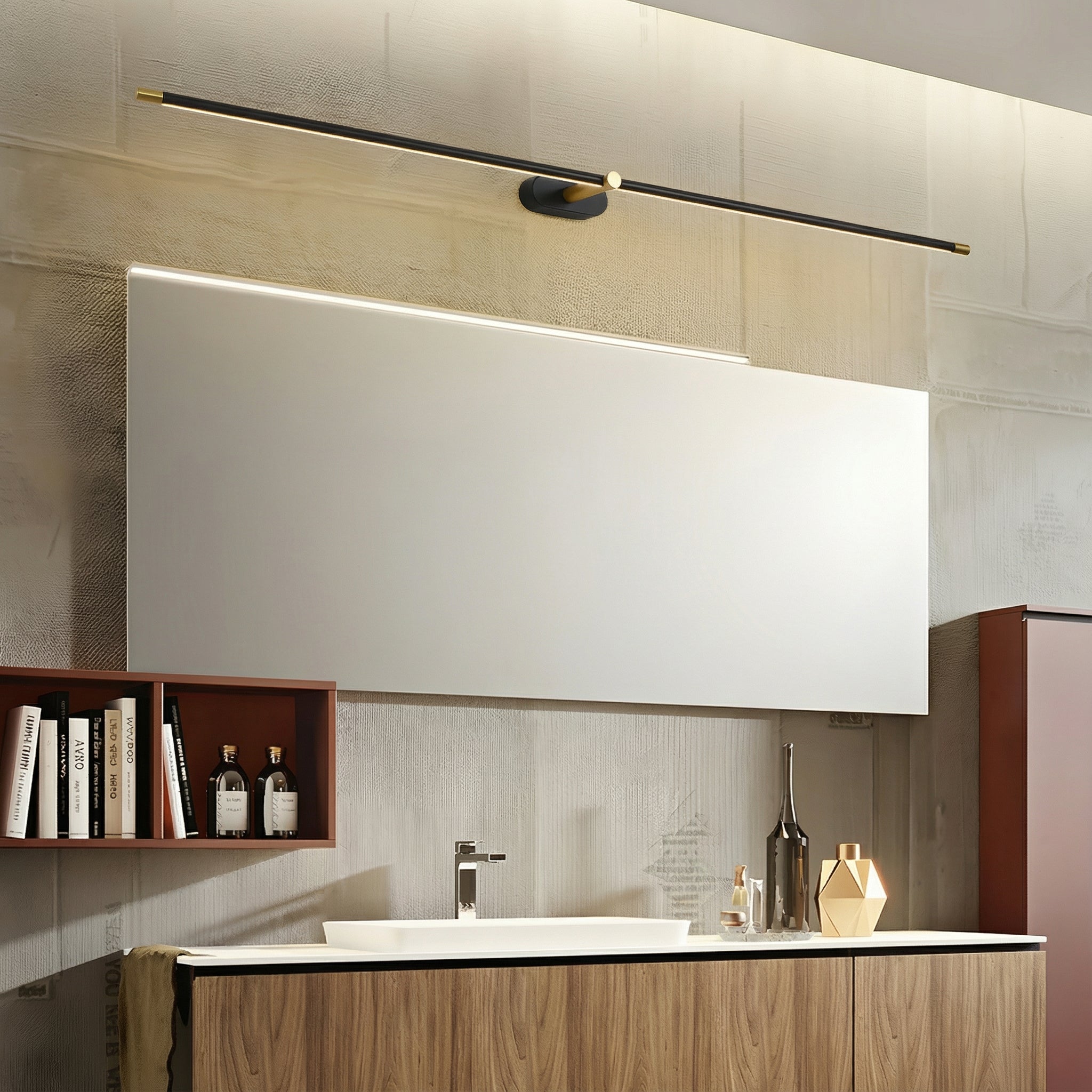 Freyza - LED Wall Sconce Linear Minimalist Vanity Bar Light Bathroom 68cm-128cm