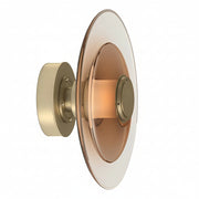 Freyza - LED Wall Sconce Light – Modern Round Nordic Double-Layered Glass (23x13cm / 9x5in)