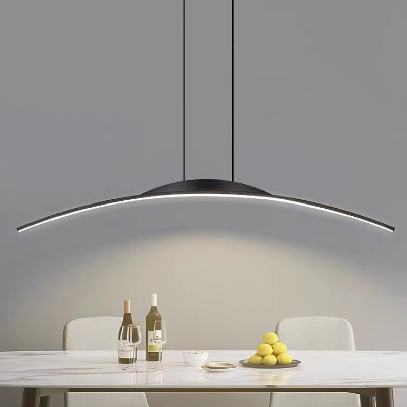 Freyza | Floa Minimalist Linear Pendant Light – Minimalist Kitchen Dining Room