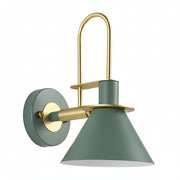 Freyza - LED Wall Sconce Light – Modern Nordic Horn Iron Brass (37x20cm / 14.5x7.8in)