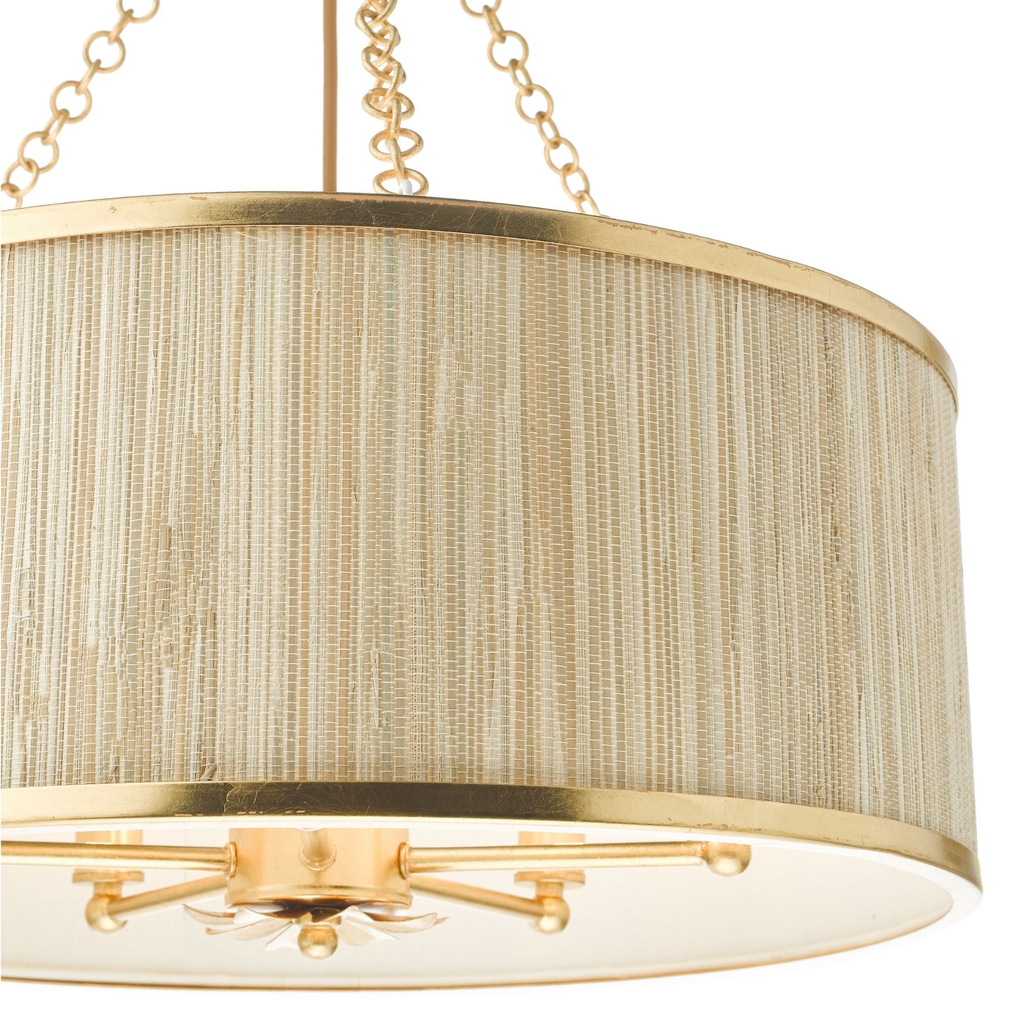 Freyza – 5-Light Gold Pendant Ceiling Light | Adjustable Indoor Hanging Fixture with Clear & Natural Shade Options