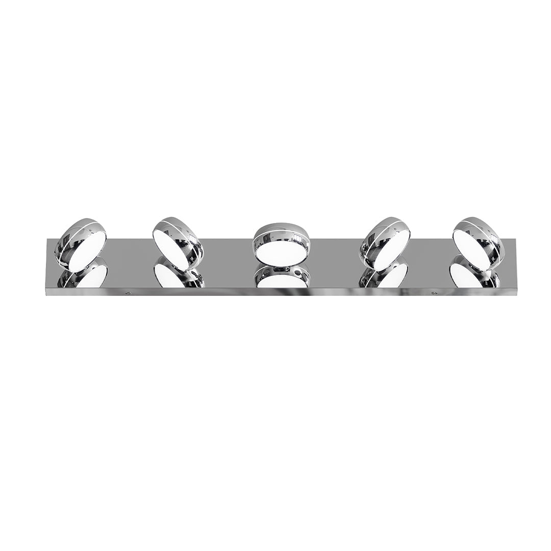 Freyza - Bathroom Vanity Light LED Minimalist Chrome Aluminum 3-6 Heads 6000K Cool White