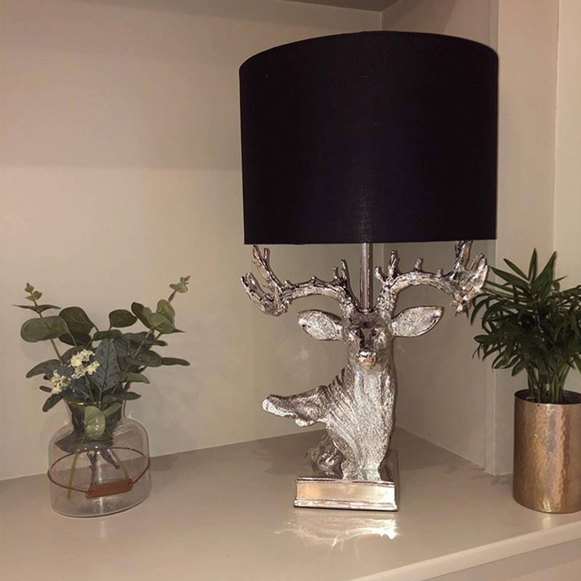 Freyza - Table Lamp | Modern Textured Ceramic Base with Fabric Drum Shade | Stylish Interior Lighting for Living Room & Bedroom