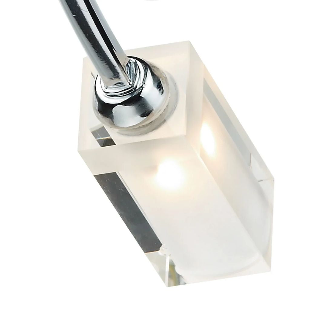 Freyza - Icarus 6 Light Semi Flush Ceiling Light Polished Chrome