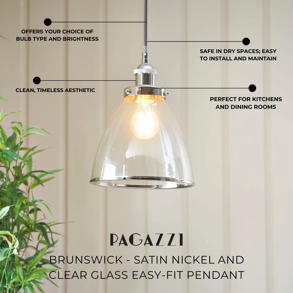 Brunswick | Chic Retro Industrial Easy-Fit Pendant Shade 10