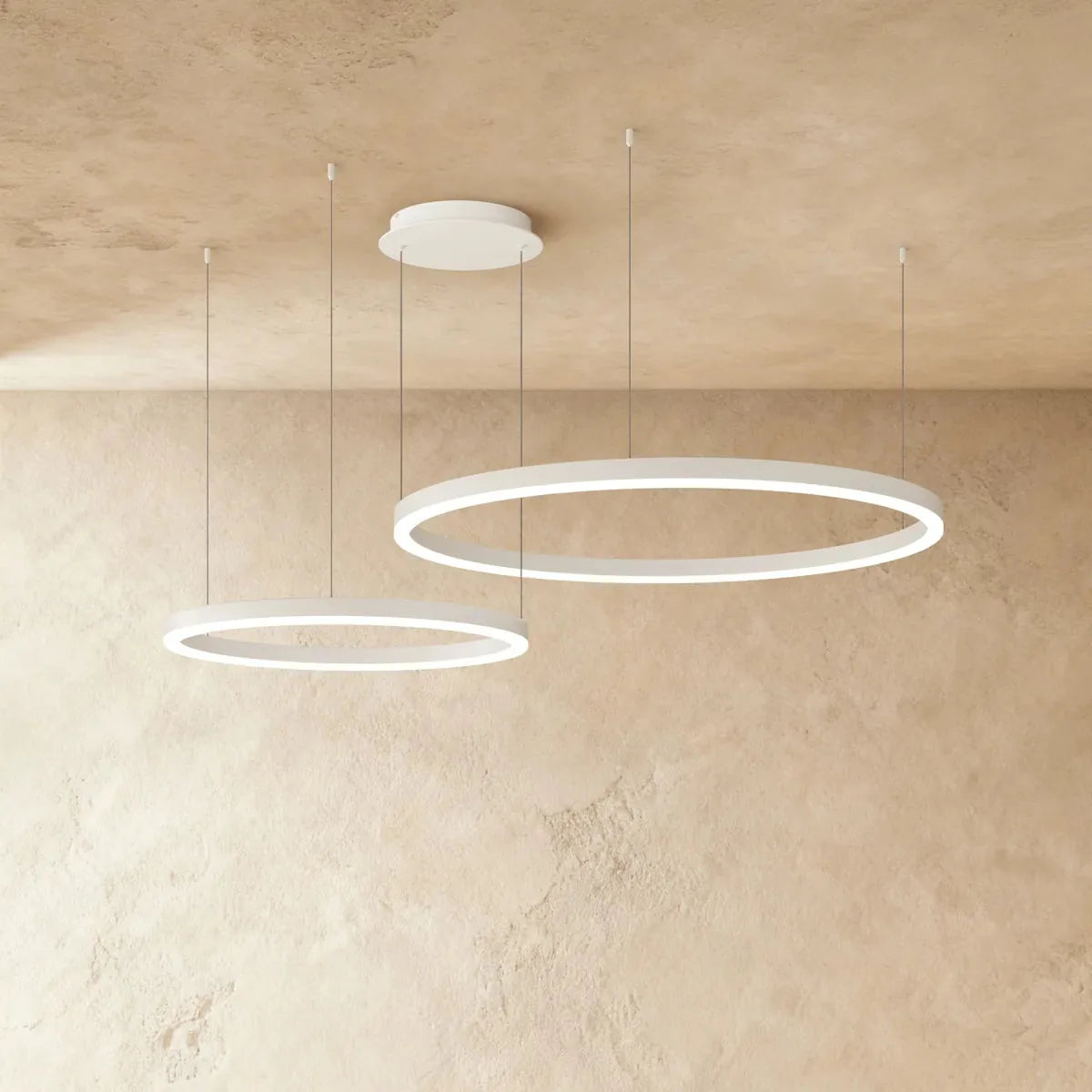 Freyza - AryaCraft | Modern Black Iron LED Chandelier with Versatile Design