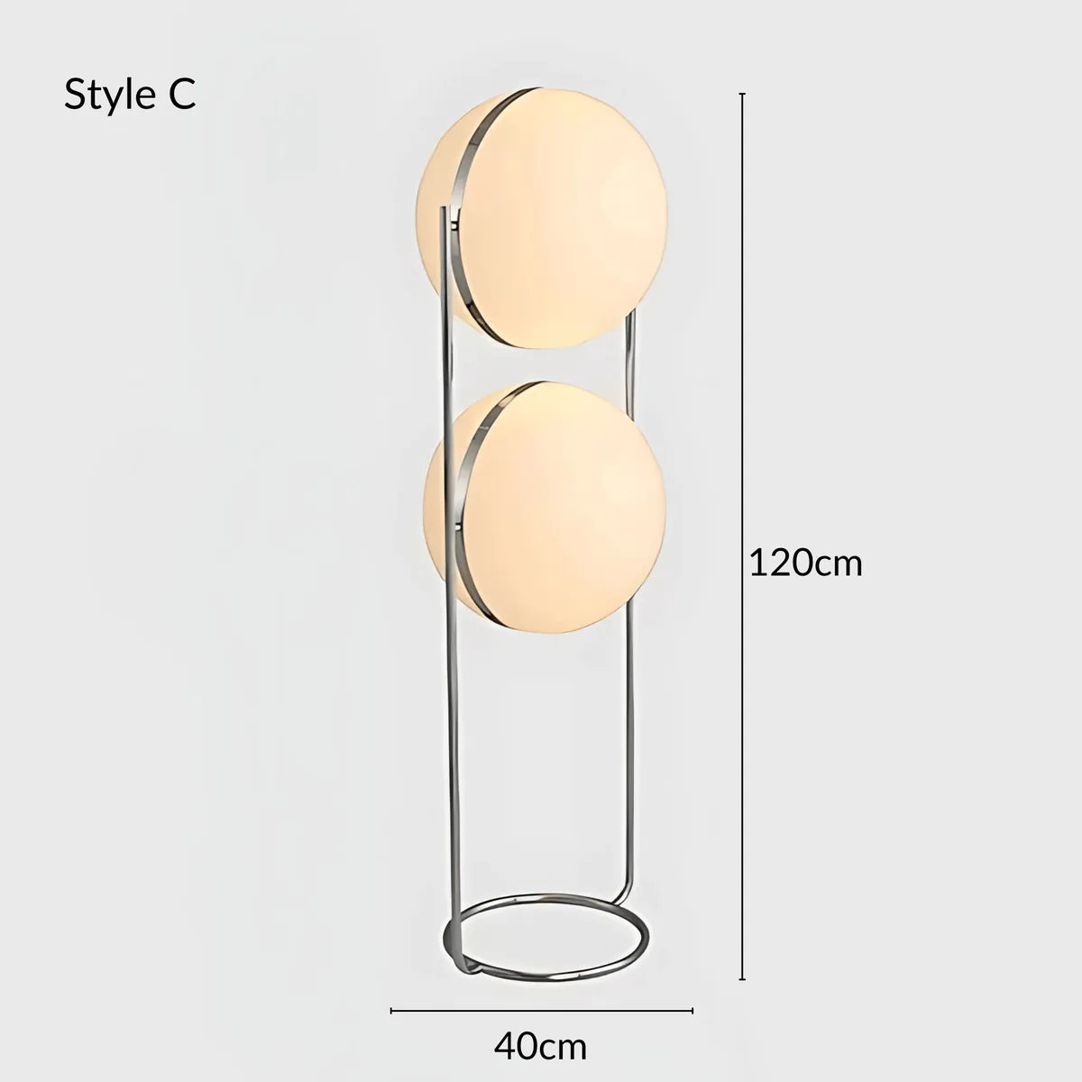 AuraGlow | Elegant Modern Acrylic Standing Floor Lamp with Chrome Base 9