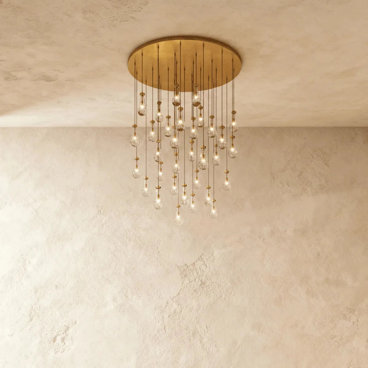Freyza - AquaLustre | Elegant Raindrop Glass Chandelier Fixture