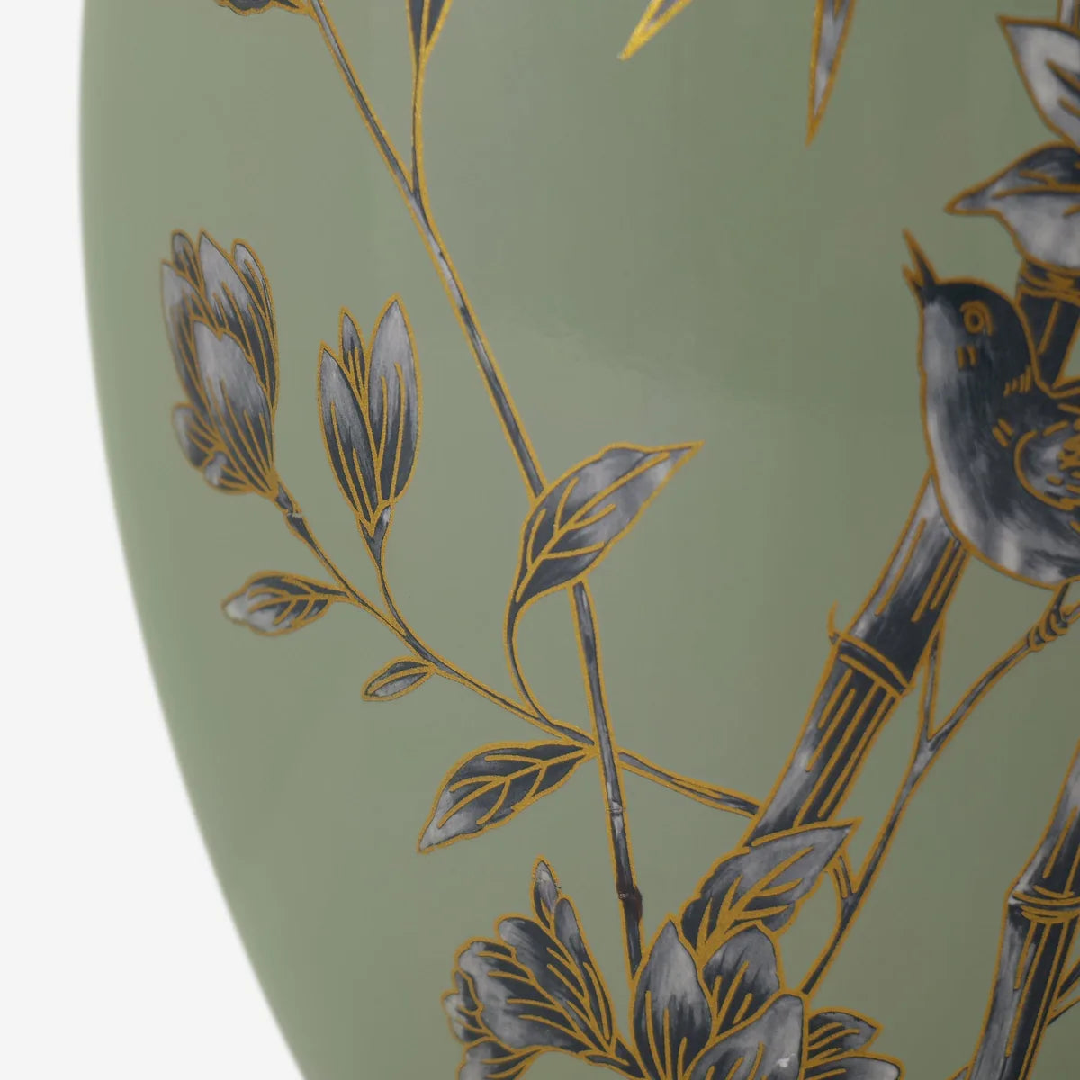 BambooGlow | Elegant Serene Green Ceramic Table Lamp with Dimming Feature 15