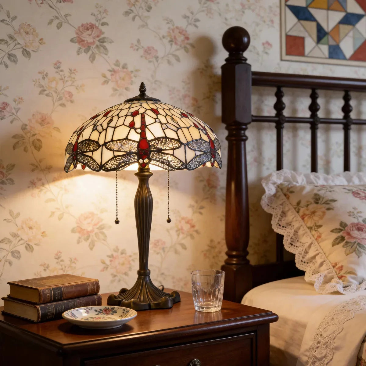 ArtisanGlow | Elegant Handcrafted Stained Glass Table Lamp 18
