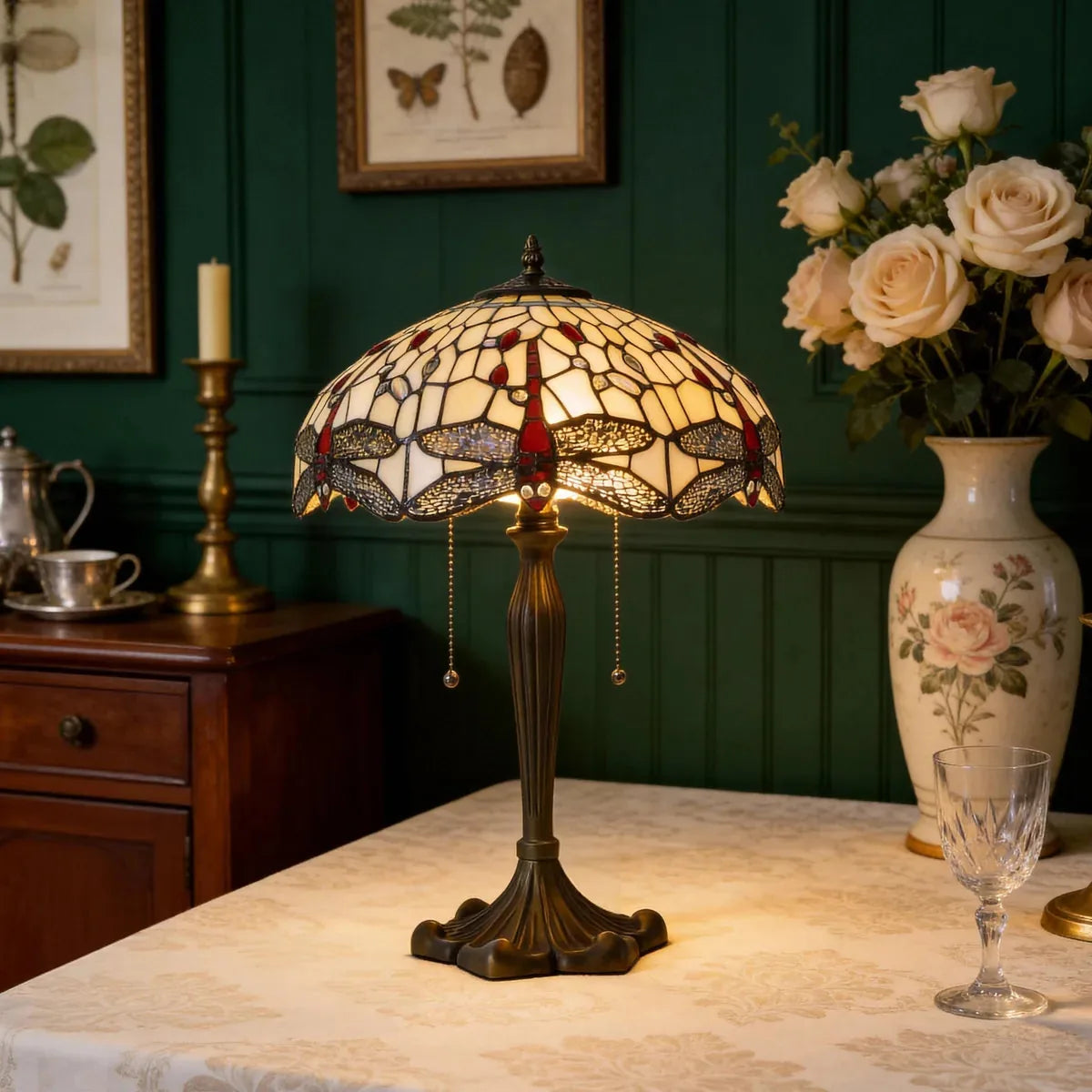 ArtisanGlow | Elegant Handcrafted Stained Glass Table Lamp 19