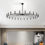 Freyza - BristolAura | Elegant Modern Metal Chandelier with Tubular Design