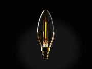 AmberGlow | Warm Dimmable LED B11 Filament Light Bulb E12 Base 0