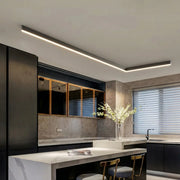 Freyza - Modern Linear LED Ceiling Light | Minimalist Flush Mount Bar with Remote Control