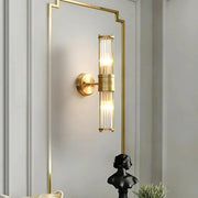 AthenaGlow | Stylish Modern Glass Bathroom Wall Light Sconce Fixture 5