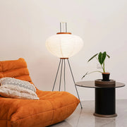 Artisan Light Sculptures | Modern Floor Lamp with Unique Washi Design | Elegant Lighting for Living Room Decor 5