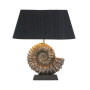 AmmoniteGlow | Elegant Handcrafted Bronze Table Lamp Design 1
