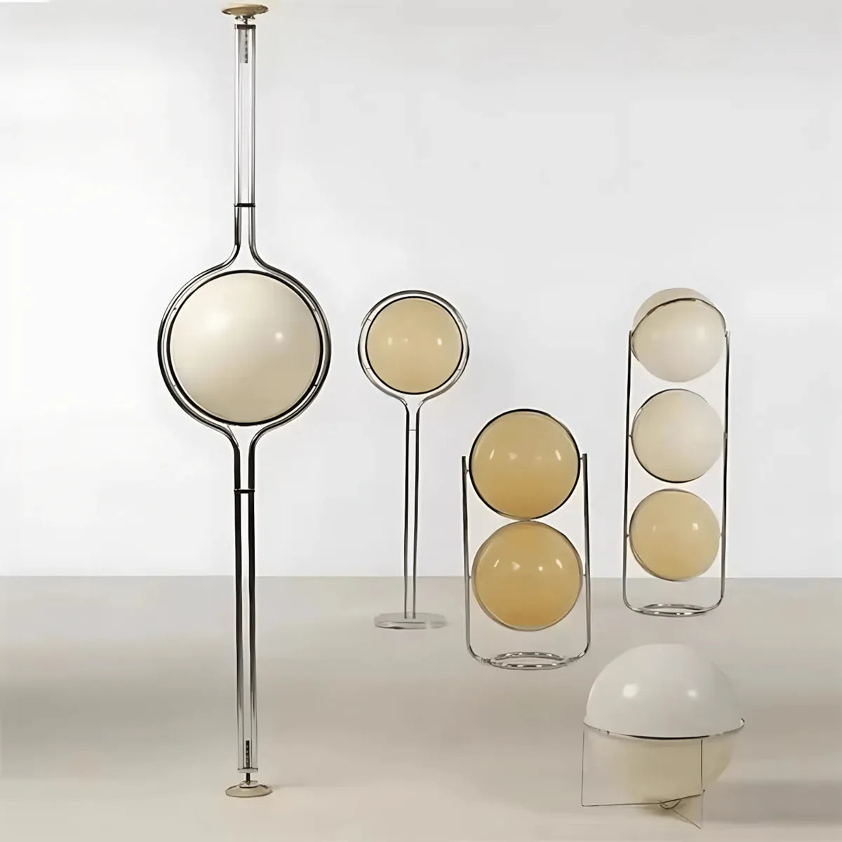 AuraGlow | Elegant Modern Acrylic Standing Floor Lamp with Chrome Base 1