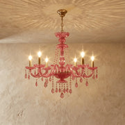 Freyza - BrigitteRose | Elegant Luxurious Pink Crystal Chandelier