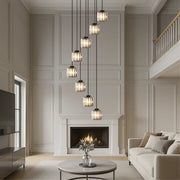 Freyza - Celestia | Eleganter kaskadierender Kristall-Kronleuchter
