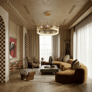 Freyza - Celestia | Elegant Modern Crystal Crown Chandelier