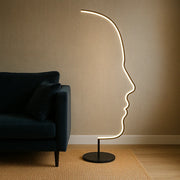 Freyza - AbstractAura | Modern Elegant Aluminum Standing Floor Lamp