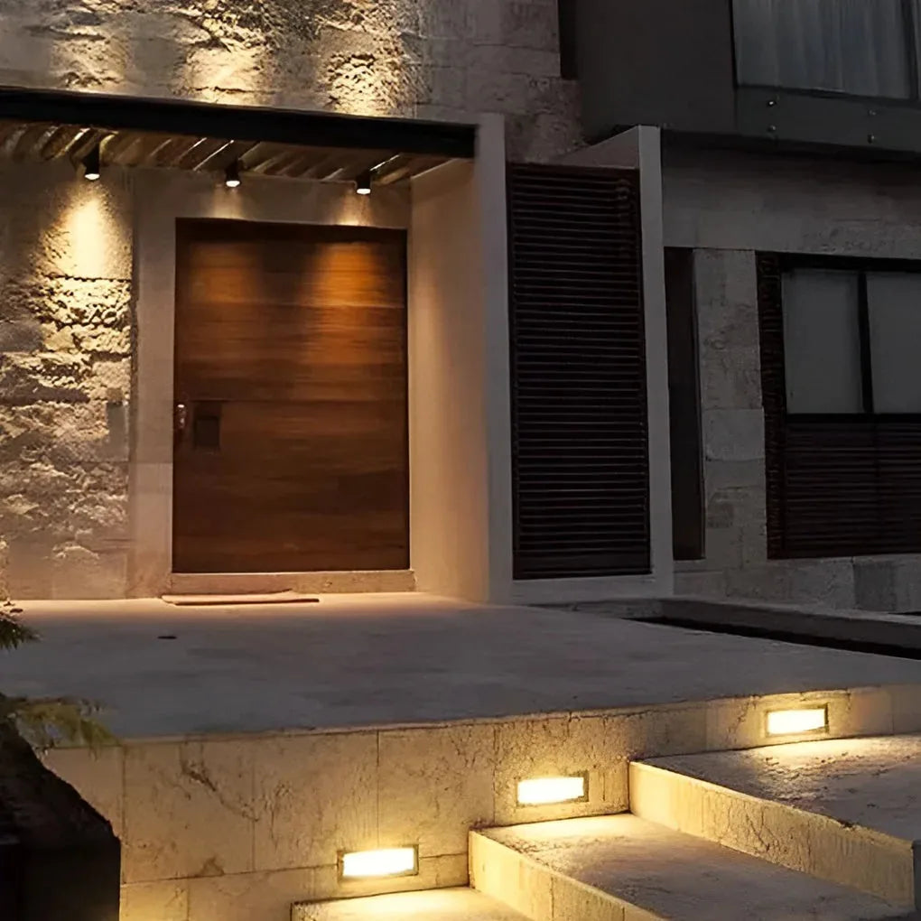 AluminaGlow | Sleek Modern Recessed LED Outdoor Step Lights 0