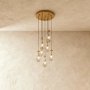 Freyza - AquaLustre | Elegant Raindrop Glass Chandelier Fixture