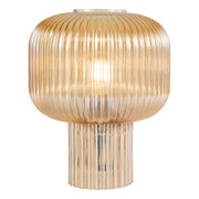 AmberGlow | Elegant Textured Glass Contemporary Table Lamp 1