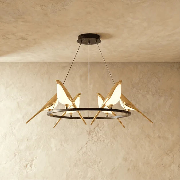 Freyza - Aviara | Elegant Gold Modern Chandelier Light for Contemporary Spaces
