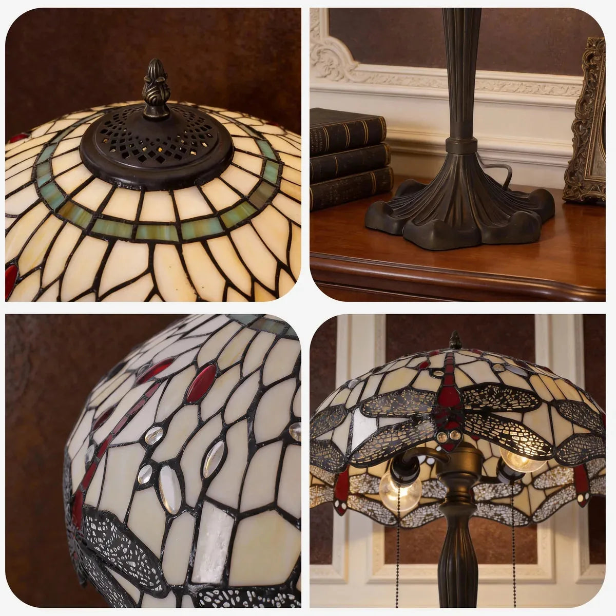 ArtisanGlow | Elegant Handcrafted Stained Glass Table Lamp 21