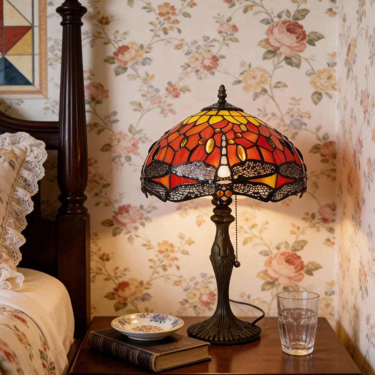 ArtisanGlow | Elegant Handcrafted Stained Glass Table Lamp 26