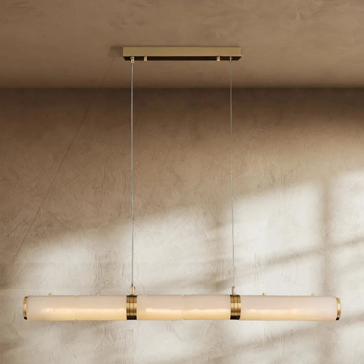 Freyza - AlabasterGlow | Elegant Warm White Kitchen Chandelier Light