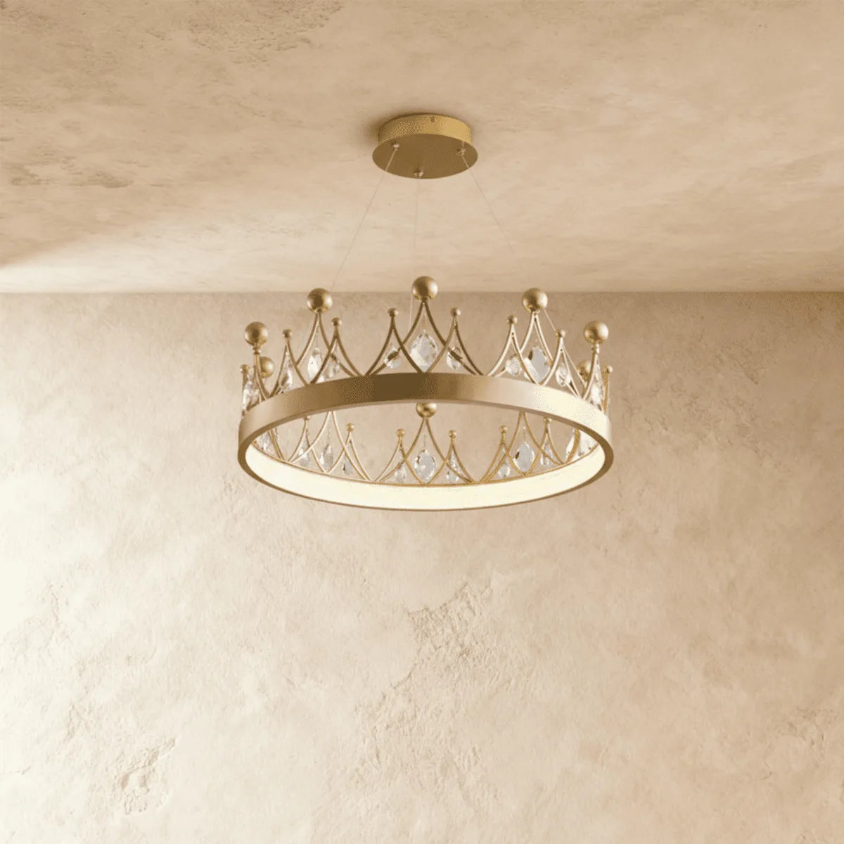 Freyza - Celestia | Eleganter moderner Kristall-Kronleuchter in Kronenform