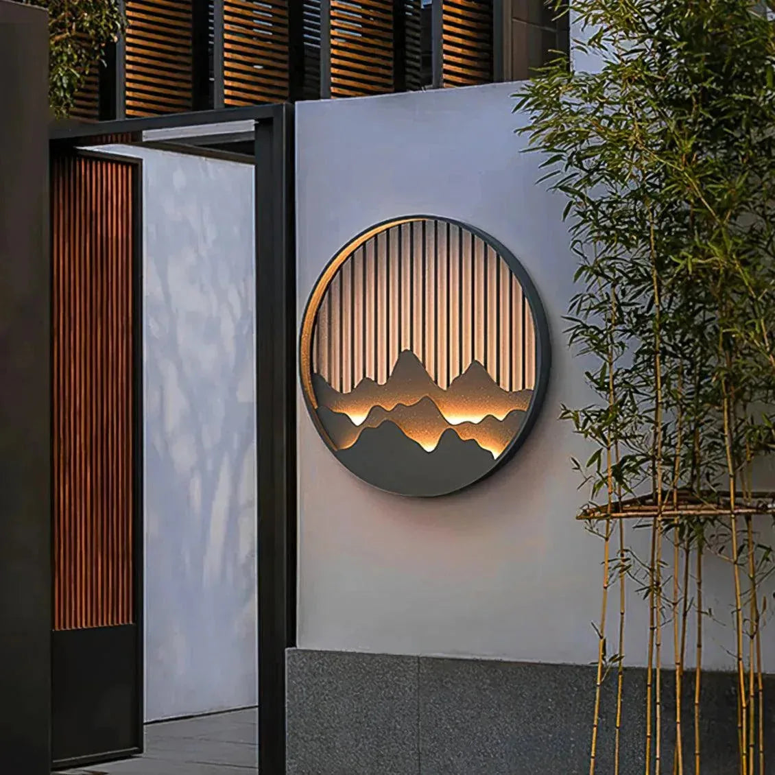 Freyza - AlpineGlow | Elegant Modern Outdoor Wall Lantern with Integrated LED