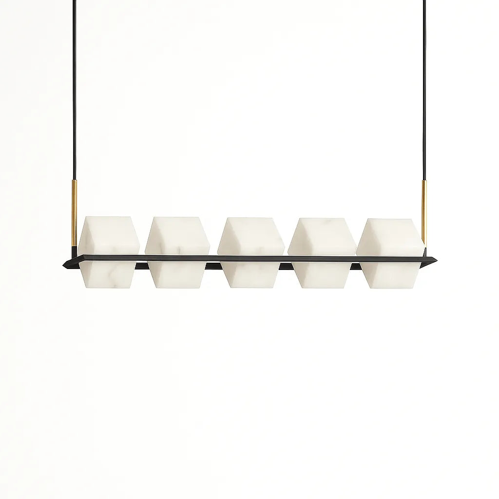Freyza - AlabasterGlow | Elegant Modern Alabaster Chandelier Fixture