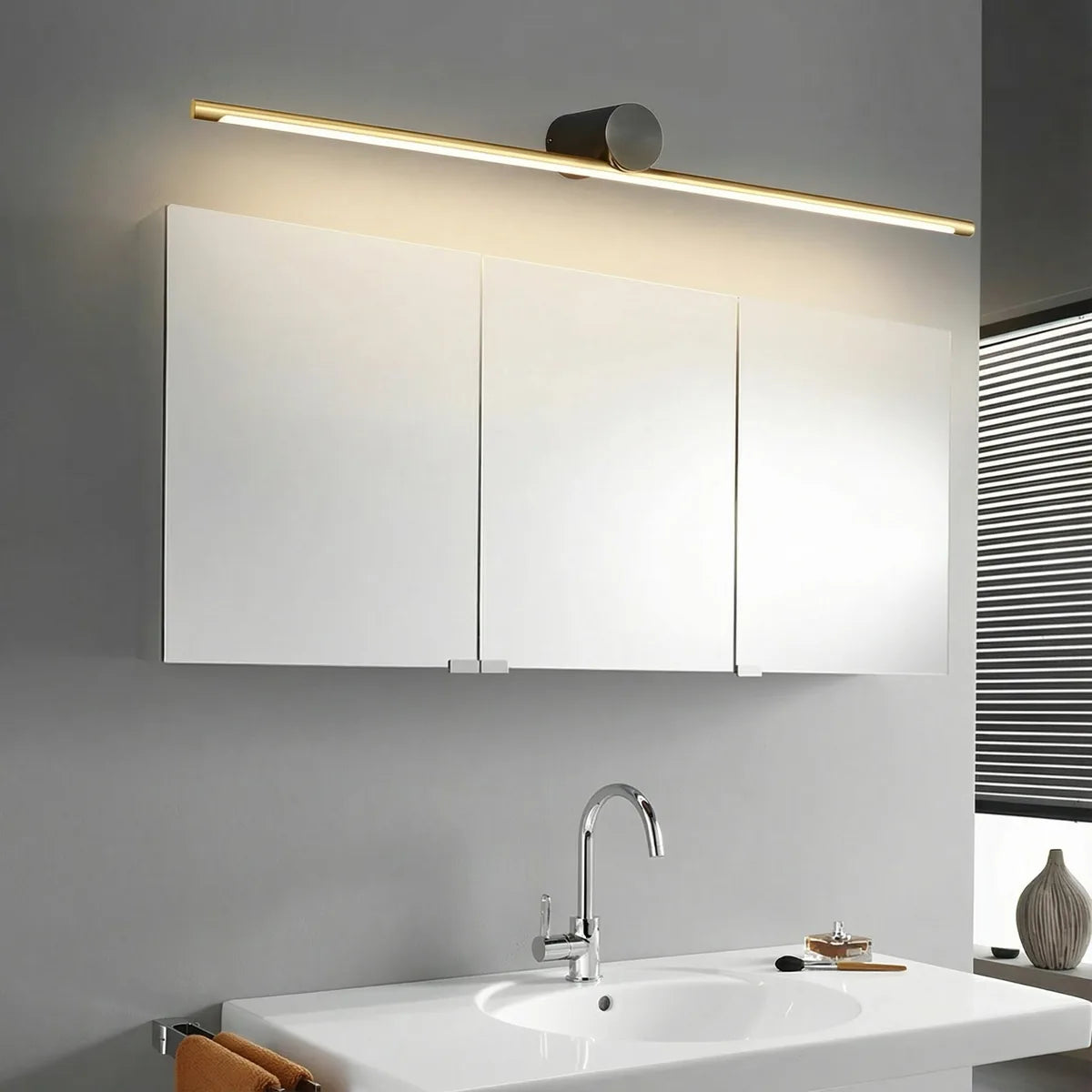 Freyza - Bathroom Vanity Light LED Linear Two-Tone Gold Black Copper 40-100cm