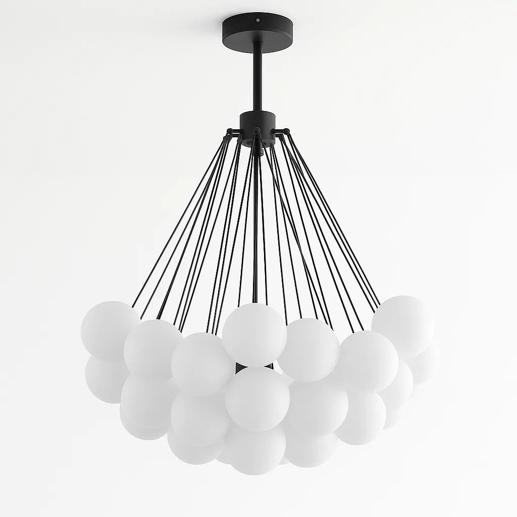 Freyza - AureliaGlow | Elegant Artistic Glass Sphere Chandelier