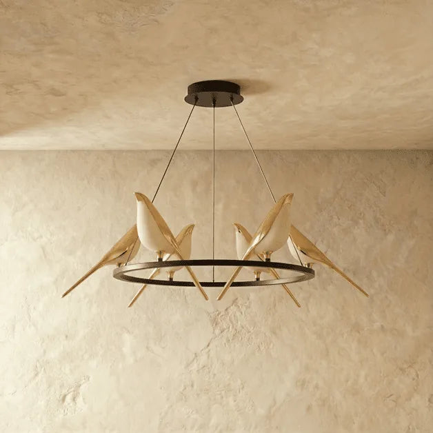 Freyza - Aviara | Elegant Gold Modern Chandelier Light for Contemporary Spaces