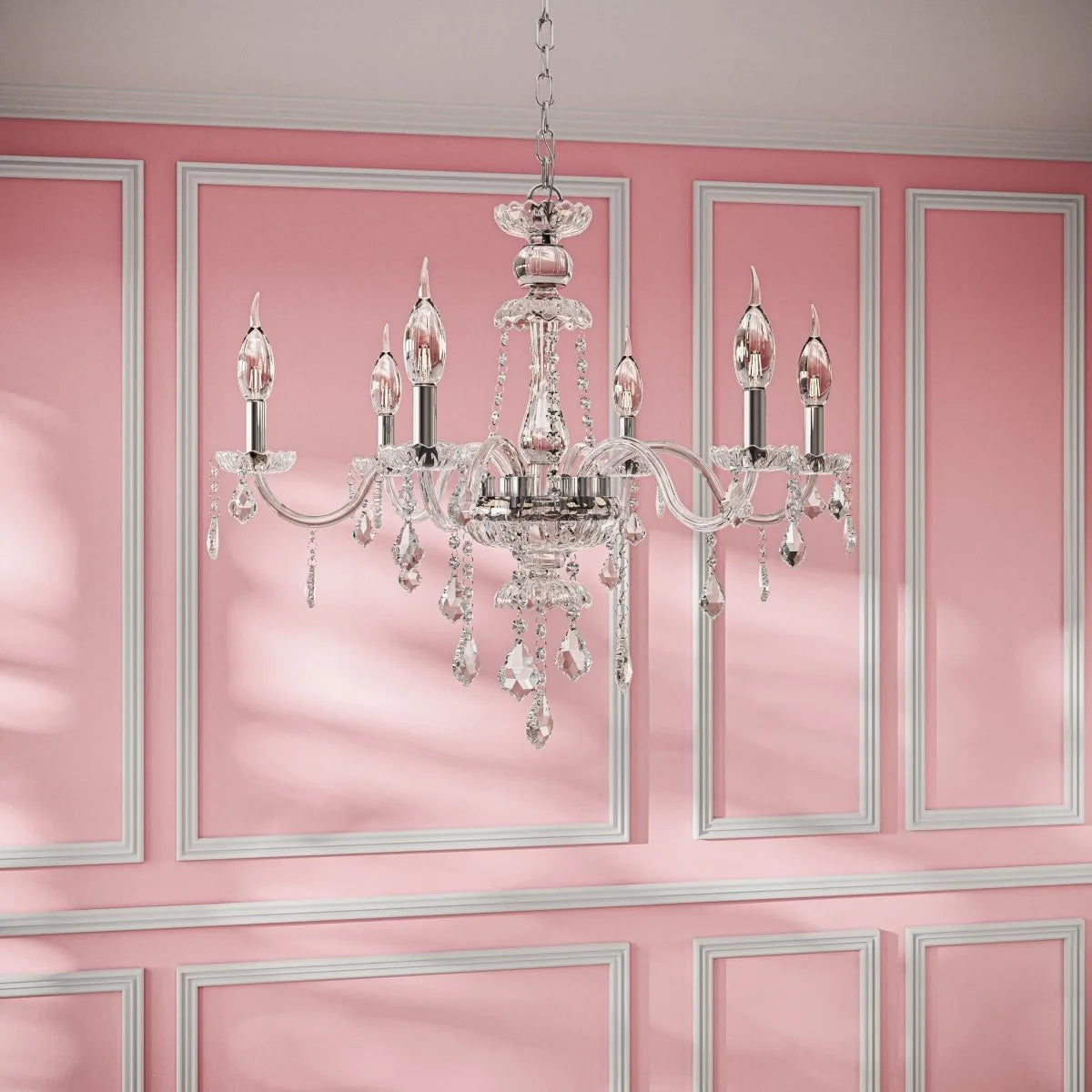Freyza - Brigitte | Elegant Timeless Champagne Silver Chandelier