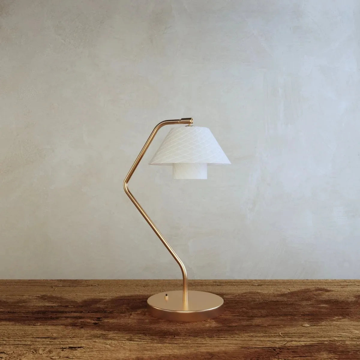 Ocris | Elegant Sculptural Copper and Ceramic Table Lamp 1