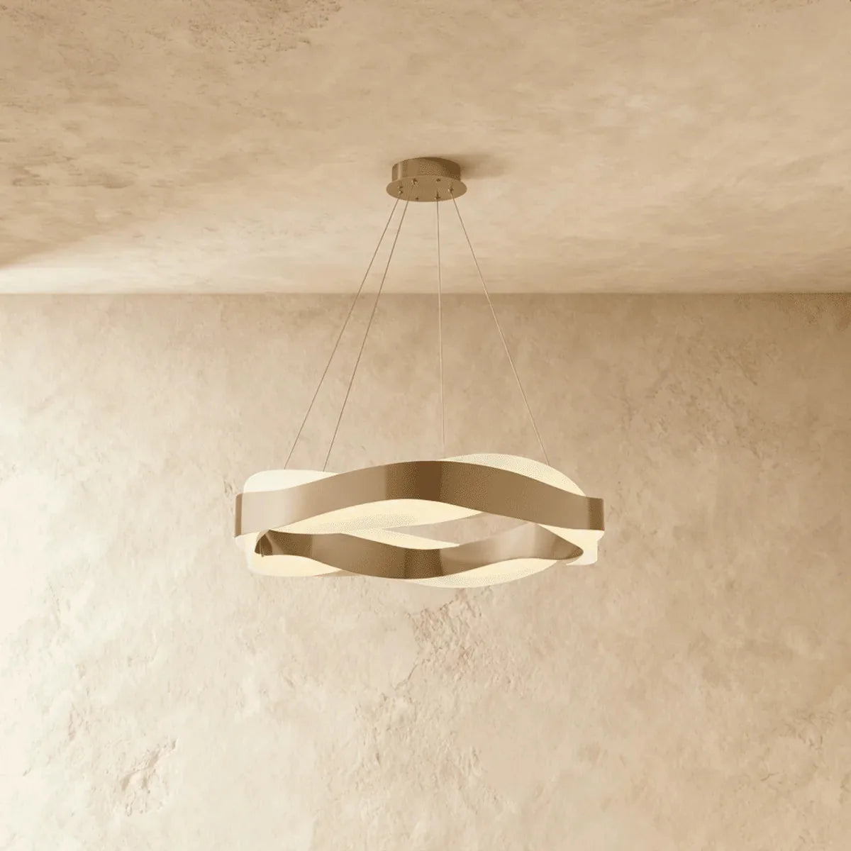 Freyza - AnitaWave | Elegant Modern Stainless Steel LED Chandelier