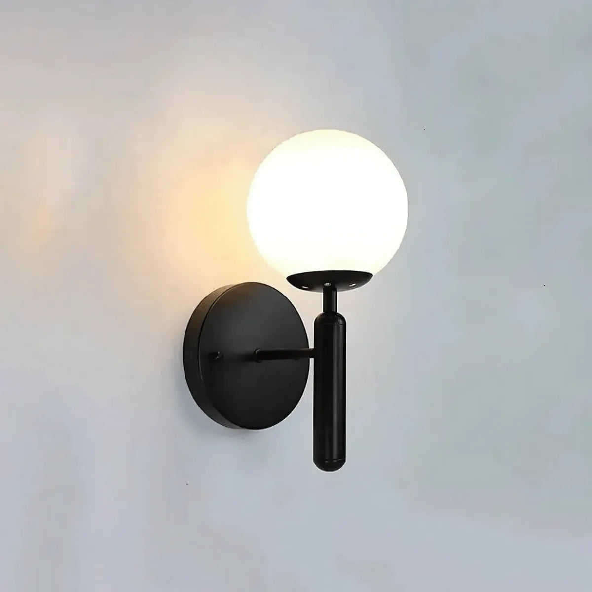BauerLight | Stylish Modern Satin Black Wall Sconce Light Fixture 1