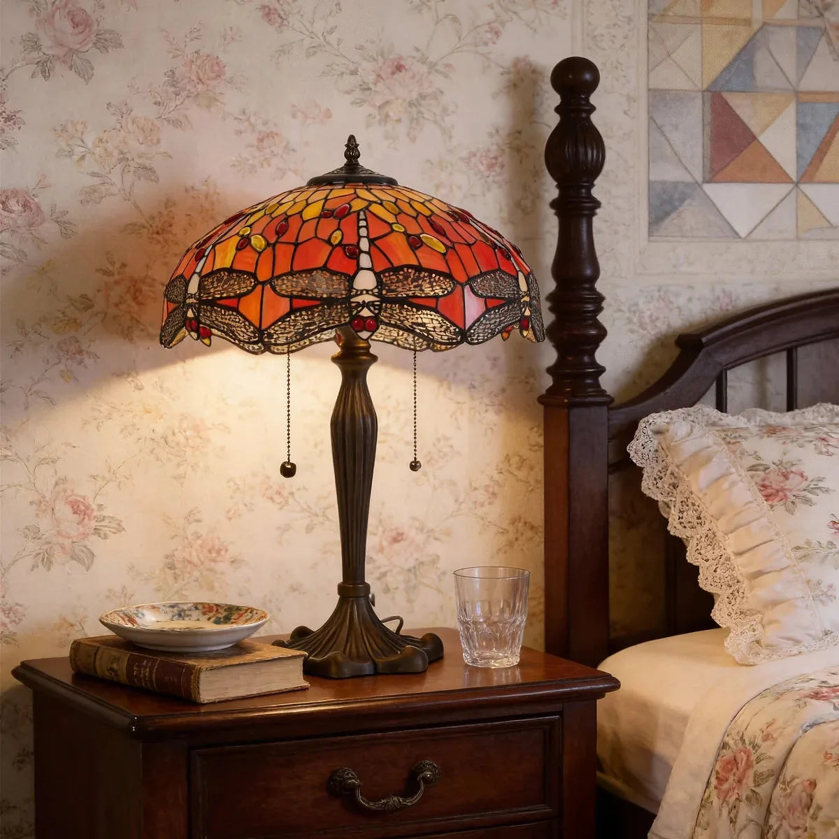 ArtisanGlow | Elegant Handcrafted Stained Glass Table Lamp 2