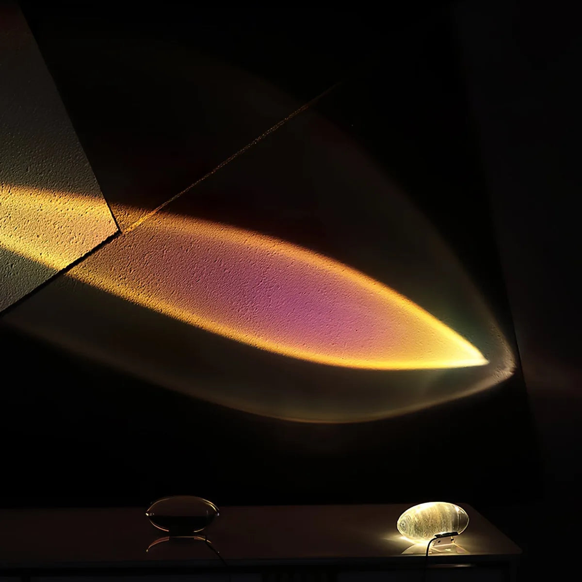Artistic Table Lamp | Eye-Shaped Projection with Adjustable LED Colors | Modern Design for Ambiance in Living Room or Bedroom 3