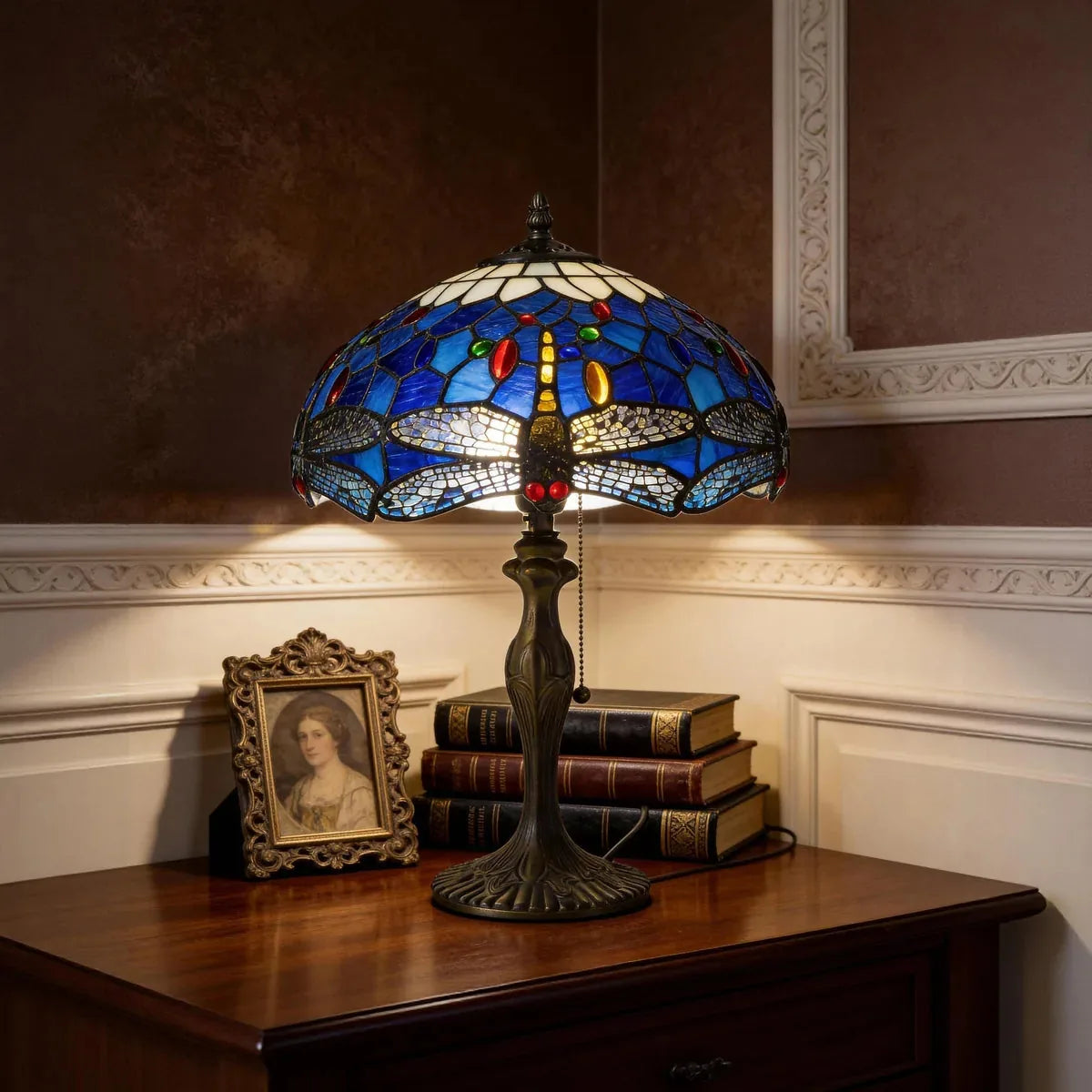 ArtisanGlow | Elegant Handcrafted Stained Glass Table Lamp 33