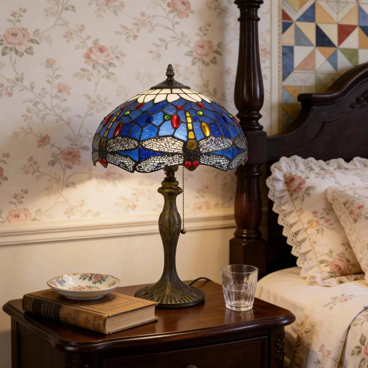 ArtisanGlow | Elegant Handcrafted Stained Glass Table Lamp 34
