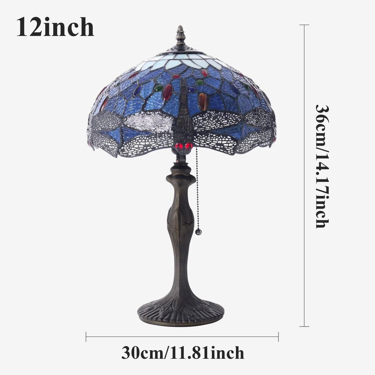 ArtisanGlow | Elegant Handcrafted Stained Glass Table Lamp 36